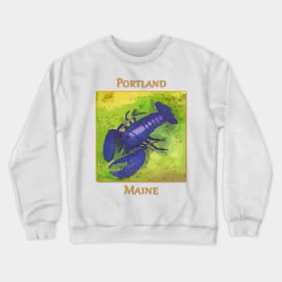 Portland Maine, Rare Blue Lobster Crewneck Sweatshirt